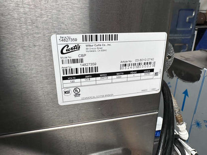 Superior Condition – Curtis CBP Low Profile Combo Coffee & Tea Brewer – Commercial Dual Beverage System – 120V – Fully Tested & Operational!