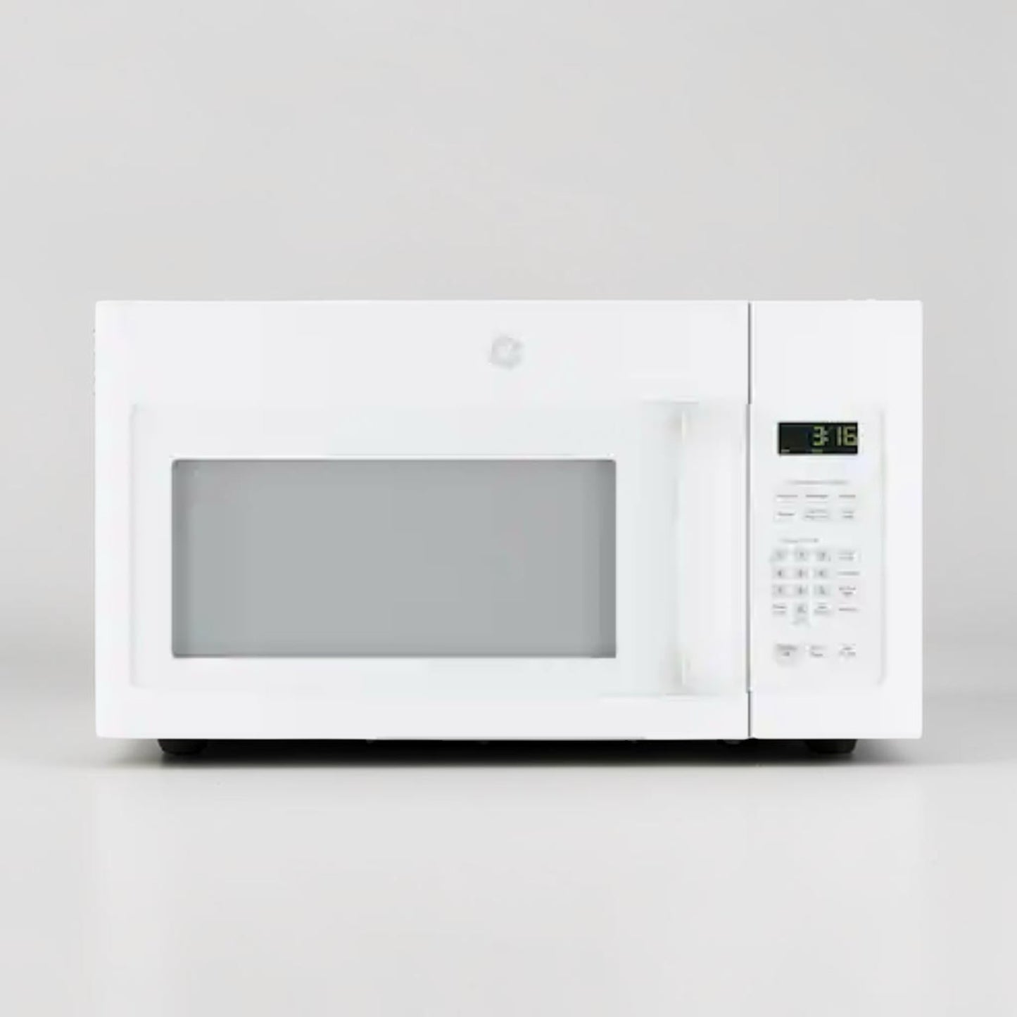 Brand-New Condition – GE JVM3160DF9WW – 1.6 Cu. Ft. Over-the-Range Microwave – 1,000W Cooking Power – 300 CFM Vent – White – 120V
