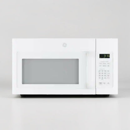 Brand-New Condition – GE JVM3160DF9WW – 1.6 Cu. Ft. Over-the-Range Microwave – 1,000W Cooking Power – 300 CFM Vent – White – 120V