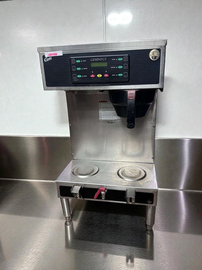 High-Quality Condition – Curtis GEMTS10A1000 Gemini Twin Commercial Coffee Brewer – 220V – UL & NSF Listed – Fully Tested & Operational!