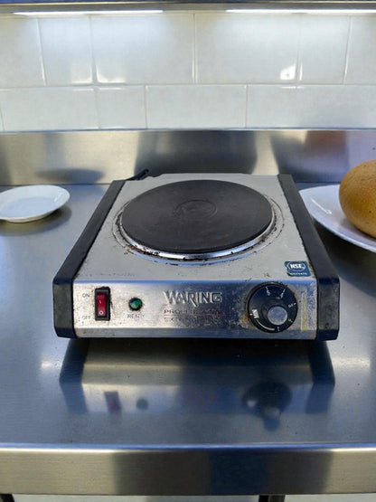 Excellent Condition – Waring WEB300 – Commercial Single Burner Hot Plate – 120V – UL Listed – Fully Tested & Operational!