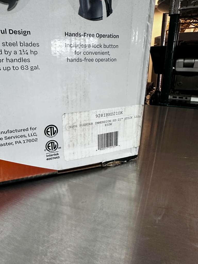 Immaculate Condition – AvaMix IBHD21 – 21" Heavy-Duty Variable Speed Immersion Blender – 1 1/4 HP – Brand New – Fully Tested & Operational!