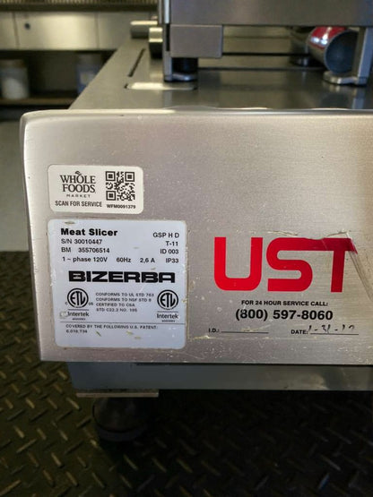 Superior Condition – Bizerba GSP H D Commercial Meat Slicer – 120V / Single Phase – Fully Tested & Working