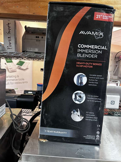 Immaculate Condition – AvaMix IBHD21 – 21" Heavy-Duty Variable Speed Immersion Blender – 1 1/4 HP – Brand New – Fully Tested & Operational!