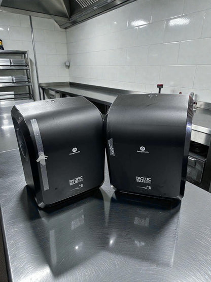 Like-New Condition – Pacific Blue Ultra 59590 – Automated Touchless Paper Towel Dispenser – Quantity 2 – Black – New Open Box – Ready for Use!