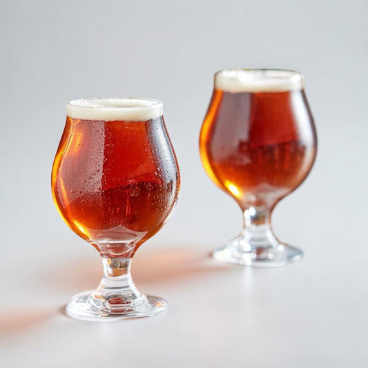 Exceptional Condition – Libbey 3808 – 16 oz. Belgian Beer / Tulip Glasses – Clear Stemmed Craft Beer Glassware – Customizable – Dishwasher Safe – Quantity 36 – New/Open Cases!