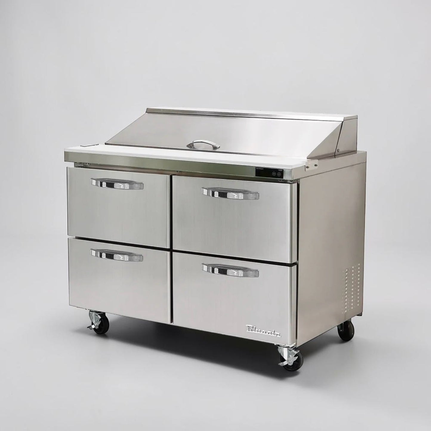 High-Quality Condition – Blue Air BLPT48-D4-HC – 48" Two-Section Sandwich & Salad Prep Table – 4 Drawers – 12 Pan Capacity – 13.1 Cu. Ft. – 115V – ETL / NSF Listed – Fully Tested & Operational!