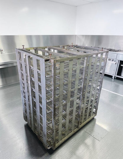 Remarkable Condition – Commercial Heavy-Duty Stainless Steel Electric Rice Cooking Tank – High-Capacity Batch Cooker with Mobile Multi-Level Racks – Fully Tested & Operational!
