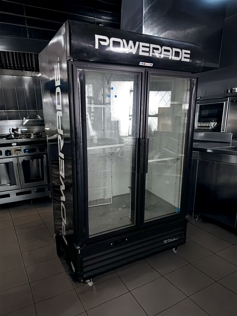 Exceptional Condition – True GDM-43EM Commercial Glass Door Merchandiser Refrigerator – 2 Door Display Cooler – 115V – Fully Tested & Operational!