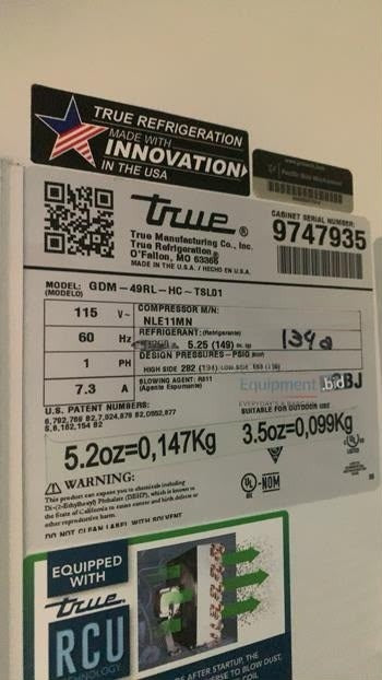 Pristine Condition – True GDM-49RL-HC~TSL01 – 54" Two-Section Rear-Load Glass Door Merchandiser – Black – 47 Cu. Ft. – R290 – 115V – Fully Tested & Operational!