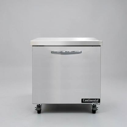 Remarkable Condition – Continental SW32N – 32" Commercial Worktop Refrigerator – 1 Solid Door – 9 Cu. Ft. – R290 – 115V – Fully Tested & Operational!