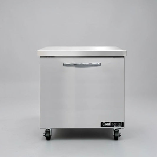 Remarkable Condition – Continental SW32N – 32" Commercial Worktop Refrigerator – 1 Solid Door – 9 Cu. Ft. – R290 – 115V – Fully Tested & Operational!