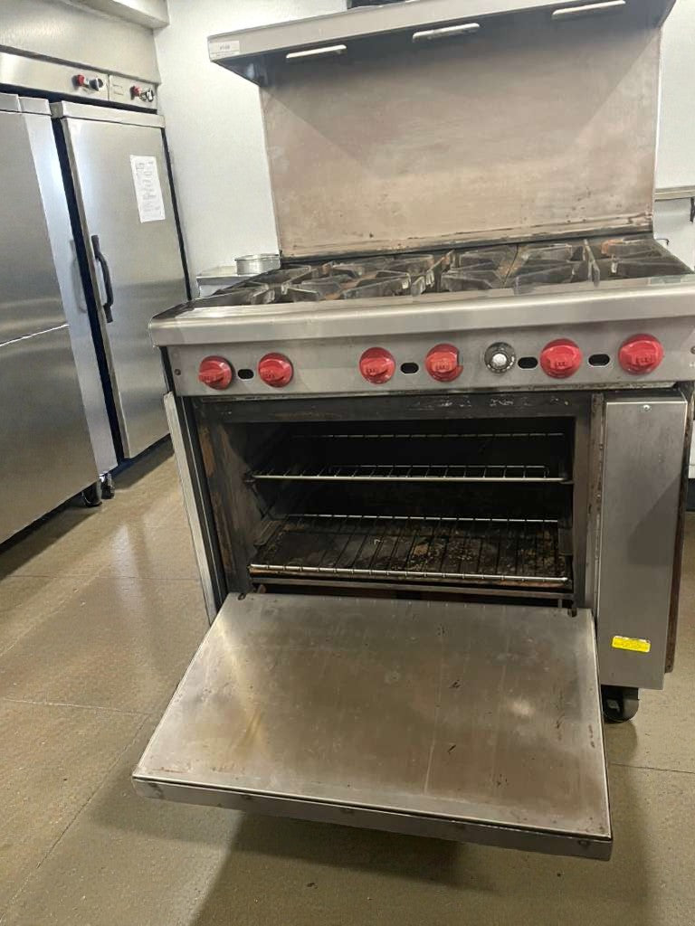 Premium Condition – American Range Commercial Gas Range (6 Burners w/ Oven) – Fully Tested & Working!