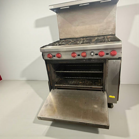 Premium Condition – American Range Commercial Gas Range (6 Burners w/ Oven) – Fully Tested & Working!