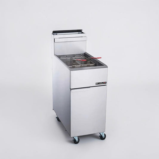 Superior Condition – Blue Lava BLF3-NG – Commercial Natural Gas Deep Fryer – 3-Burner Floor Model – Fully Tested & Operational!