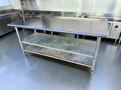 Excellent Condition – Commercial Stainless Steel Work Table – Heavy-Duty Prep Table with Double Undershelf – Fully Inspected & Ready for Use!