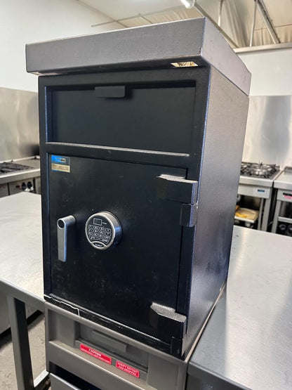 Prime Condition – Blue Dot Safes Commercial Depository Drop Safe – SecuRam ProLogic Digital Lock – Heavy-Duty Cash Drop Safe - Fully Tested & Operational!