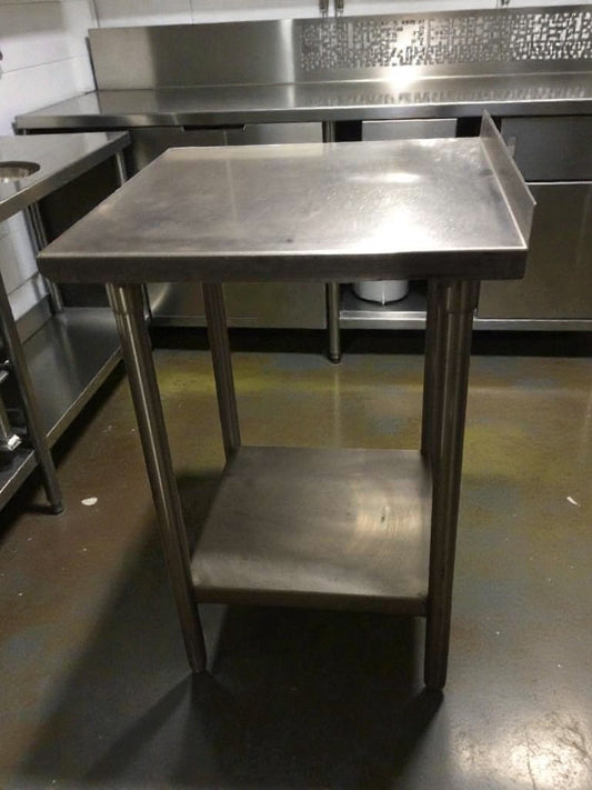 Exceptional Condition – Custom SMB-ST4R2-2424SSW – Commercial Stainless Steel Work Table – 24" x 24" – Fully Inspected & Ready for Use!