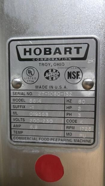 Excellent Condition – Hobart 5614 – Commercial Meat Saw – 2 HP – 3 Phase – NSF – Fully Tested & Operational!
