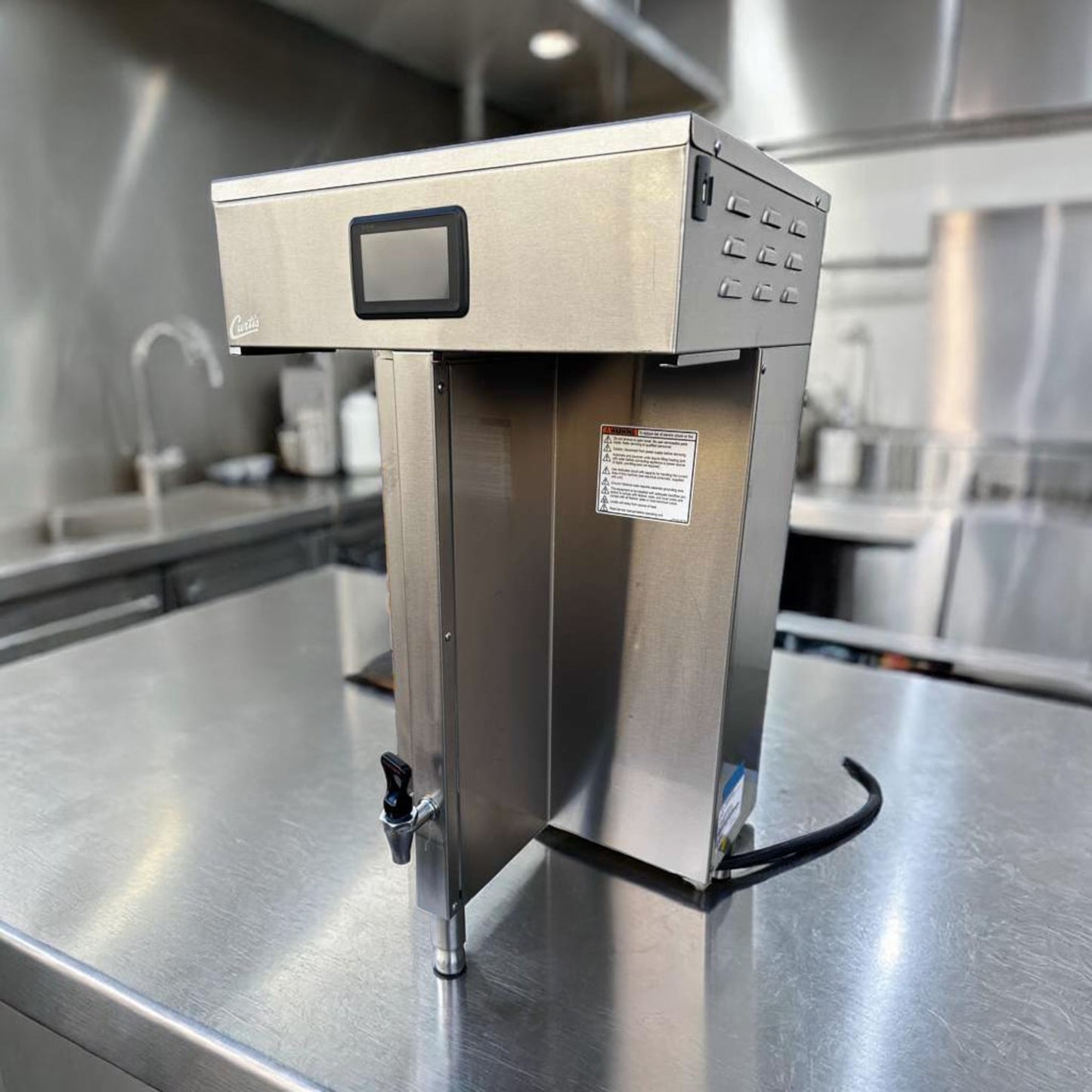Outstanding Condition – Curtis G4TP2T10A3100 G4 ThermoPro Twin Coffee Brewer – Stainless Steel – 220V – Fully Tested & Operational!