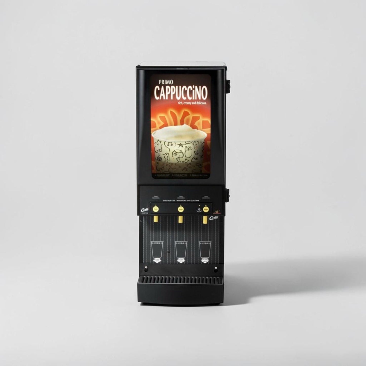 Outstanding Condition – Curtis Cafe Series Primo PC-3D-10-01 3 Station Cappuccino Machine – 3 Hoppers – 120V – Fully Tested & Operational!