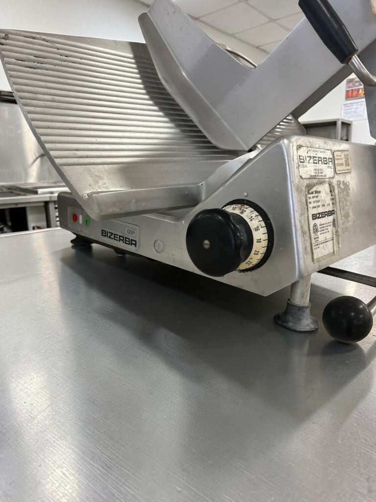 Exceptional Condition – Bizerba GSP H MAX-1 – 13-Inch Maximum Security Manual Gravity Feed Meat Slicer – 1/2 HP – 120V – Fully Tested & Operational!