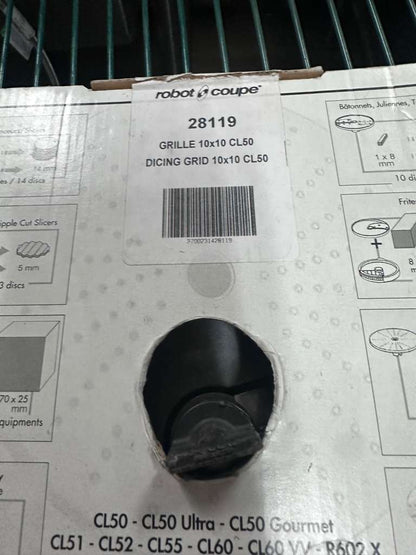 Brand New Condition – Robot Coupe 28119 – 10×10 mm Dicing Grid – Commercial Food Processor Attachment!