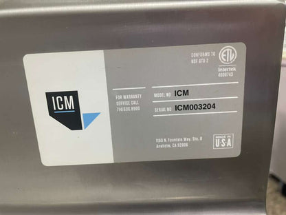 Immaculate Condition – ICM Commercial Stainless Steel Prep Sink Table  - Fully Tested & Working!