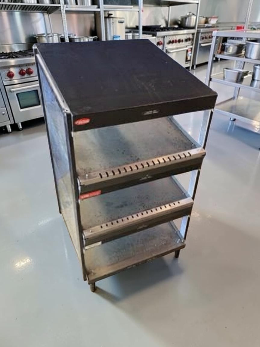 Dependable Condition – Hatco GRSDS-24T Glo-Ray® – 24" Triple-Shelf Open Heated Merchandiser – Infrared Heat – 120V – NSF Listed – Fully Tested & Operational!