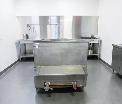 Remarkable Condition – Commercial Heavy-Duty Stainless Steel Electric Rice Cooking Tank – High-Capacity Batch Cooker with Mobile Multi-Level Racks – Fully Tested & Operational!