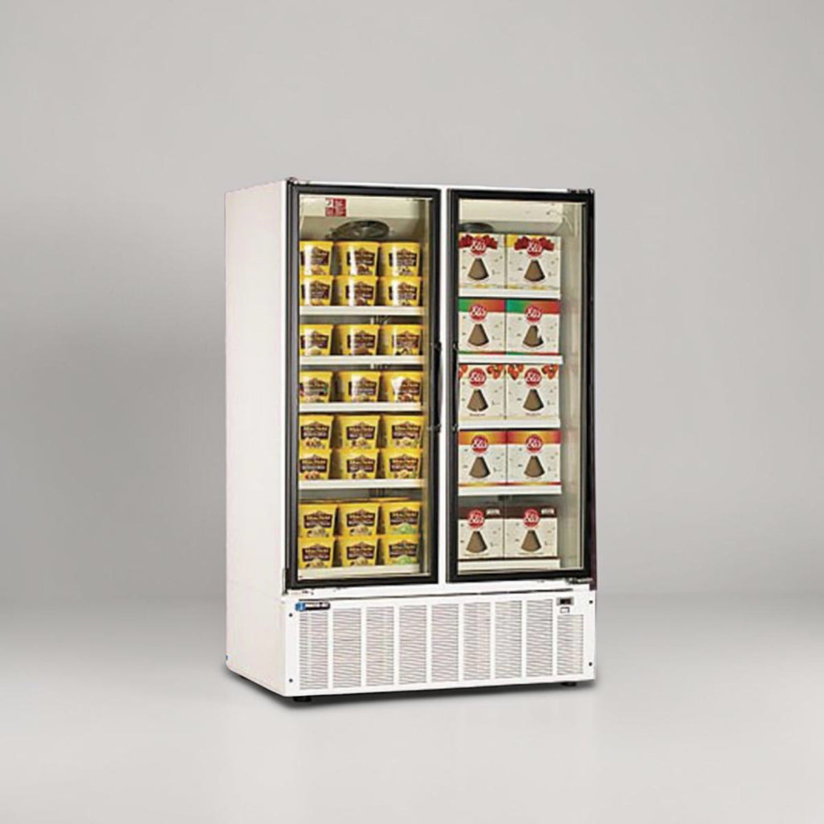 High-Quality Condition – Master-Bilt BLG-48HD – 49 Cu. Ft. Commercial Two Glass Door Freezer Merchandiser – Bottom-Mount Refrigeration – R404A – 208-230V – Fully Tested & Operational!