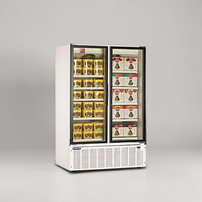 High-Quality Condition – Master-Bilt BLG-48HD – 49 Cu. Ft. Commercial Two Glass Door Freezer Merchandiser – Bottom-Mount Refrigeration – R404A – 208-230V – Fully Tested & Operational!