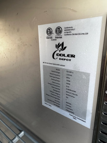 Prime Condition – Cooler Depot CD-29F-1 – 29" Commercial One-Door Reach-In Freezer – 17.79 Cu. Ft. – 115V – ETL & NSF Certified – Fully Tested & Operational!