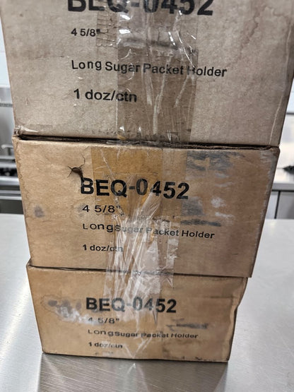 Brand-New Condition – Tuxton BEQ-0452 – Eggshell China Sugar Packet Holders / Caddies – 12 per Case – 36 Pieces Total – Ready for Immediate Service!