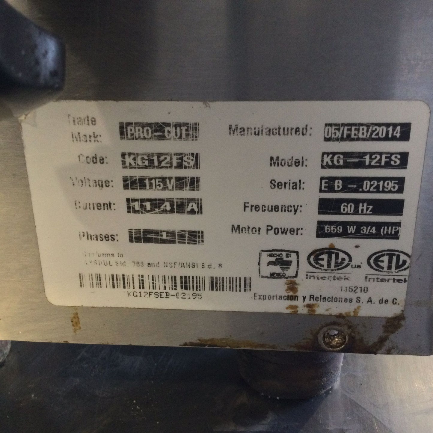 Refined Condition – JAC KG-12FS Commercial Bread Slicer – 115V / Single Phase – Fully Tested & Working!