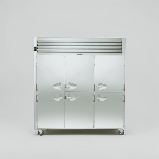Prime Condition – Traulsen G30001 – 76" Three-Section Reach-In Refrigerator – 69.1 Cu. Ft. – Six Half Solid Doors – 115V – NSF & cETLus Listed – Fully Tested & Operational!