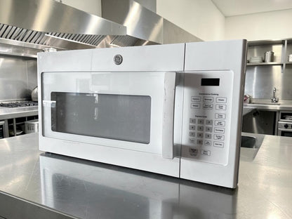 Brand-New Condition – GE JVM3160DF9WW – 1.6 Cu. Ft. Over-the-Range Microwave – 1,000W Cooking Power – 300 CFM Vent – White – 120V