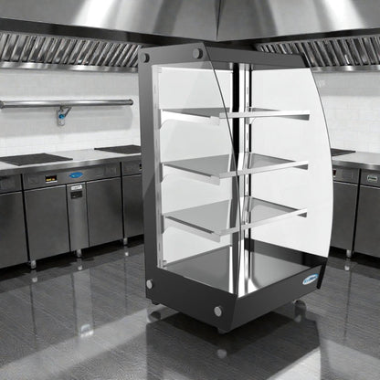 Brand New in Original Box  – Pristine Condition – KoolMore DC-3CB – Countertop Self-Service Pastry Display Case – LED Lighting – Rear Door – 2.7 Cu. Ft.!