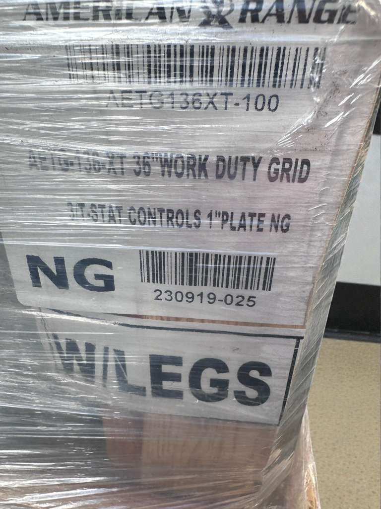 Brand New – Scratch & Dent - American Range 36" Countertop Thermostatic Gas Griddle