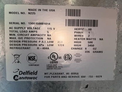 Pristine Condition – Delfield N225P – 6 Gallon Drop-In Freezer – Stainless Steel Lids – 115V – NSF / cULus Listed – Fully Tested & Operational!