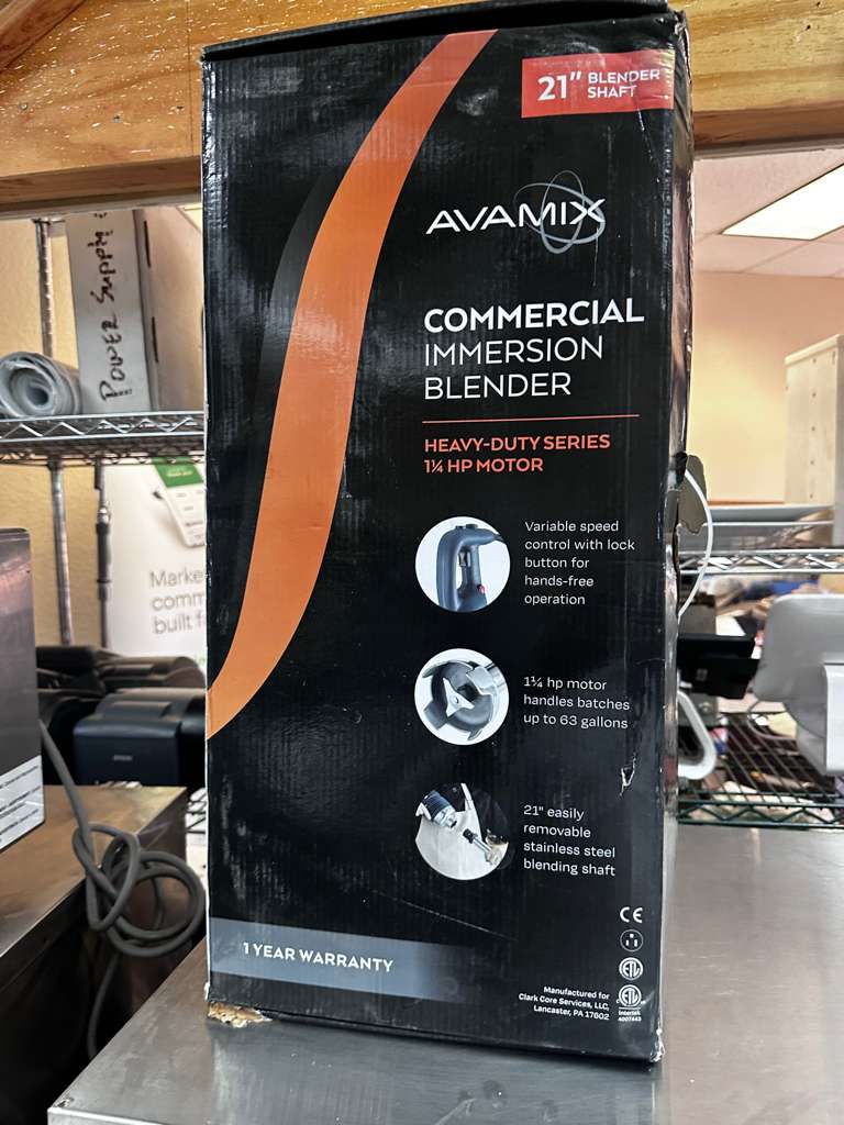 Immaculate Condition – AvaMix IBHD21 – 21" Heavy-Duty Variable Speed Immersion Blender – 1 1/4 HP – Brand New – Fully Tested & Operational!
