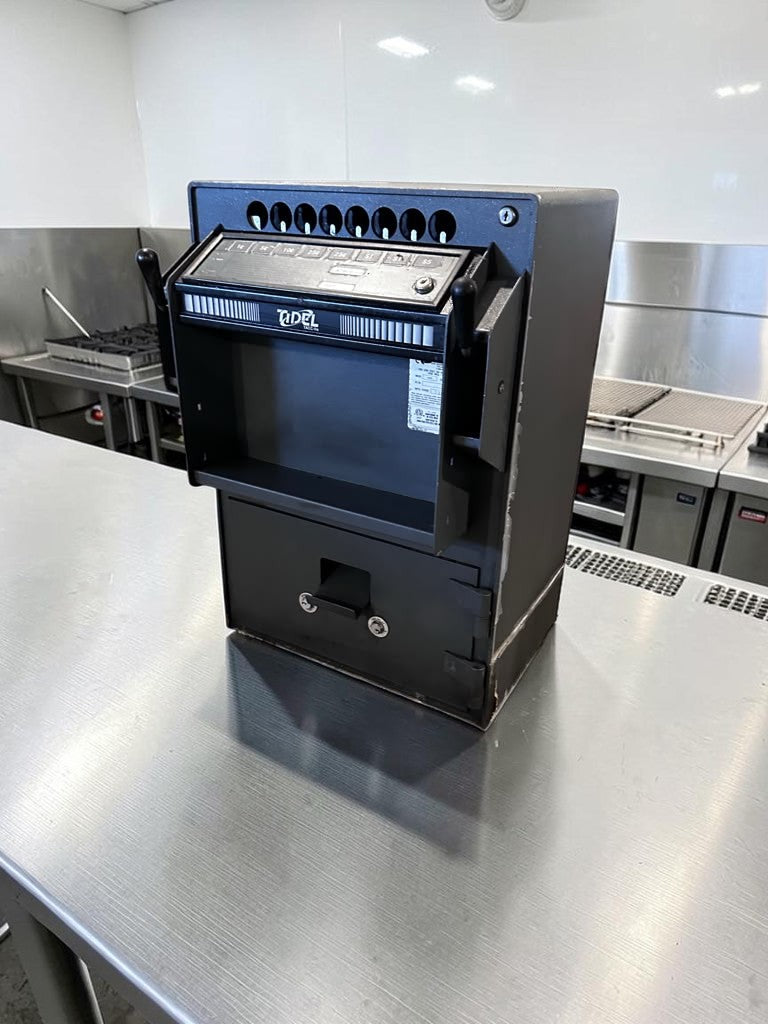 Prime Condition – Tidel / Fidel TACC IIA – 88-Tube Timed-Access Cash Controller & Dual-Drop Security Safe – 100–250V – Fully Tested & Operational!