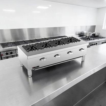 Excellent Condition – Vulcan VCRR36 – 36" Gas 4-Burner Countertop Hot Plate – 80,000 BTU – NSF Certified – Fully Tested & Operational!