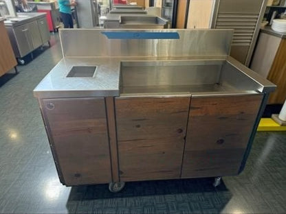 Remarkable Condition – Commercial Dish Bussing Station – 52" x 26" x 42" Stainless Steel Service / Cleanup Station – Mobile Cabinet with Storage – Fully Inspected & Ready for Use!