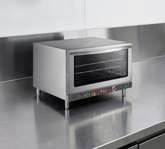 Brand New Condition – Ikon IC-824S – Commercial Countertop Convection Oven with Steam – 208/240V – 4600W – Stainless Steel – ETL & NSF Listed !