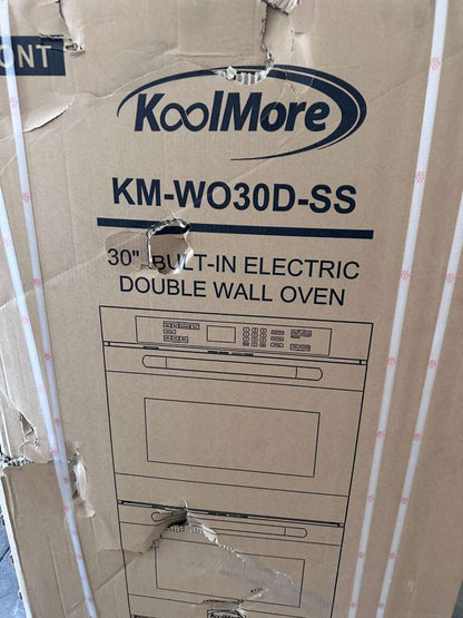 Brand New - Never Used – Scratch & Dent KoolMore KM-WO30D-SS 30″ Electric Double Wall Oven