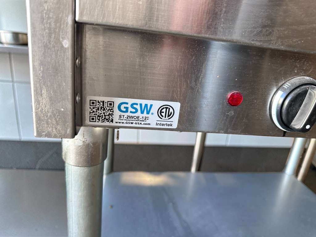 Exceptional Condition – GSW ST-2WOE-12 – Commercial Electric Steam Table – 2-Well Food Warmer – ETL Listed – Fully Tested & Operational!