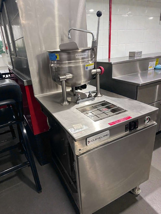 Brand New Condition – Cleveland 24GMK6200 – Commercial Gas Steam Kettle – 24 Gallon – NSF & CSA Certified – Fully Tested & Operational!