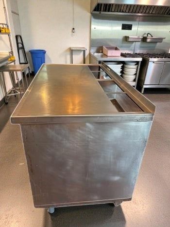 Exceptional Condition – Stainless Steel Work Table with Under Cabinet Storage – 57" x 31" x 38" – Mobile Commercial Prep / Service Cabinet – Fully Inspected & Ready for Use!