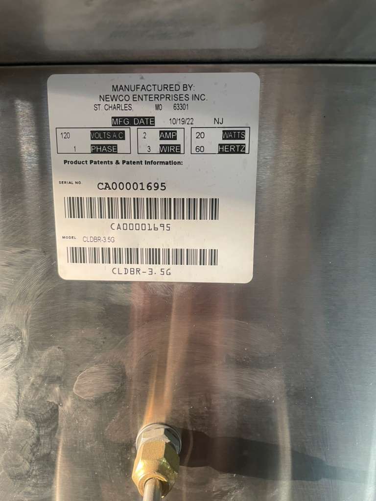Pristine Condition – Newco CLDBR-3.5G Commercial Cold Brew Dispenser – 120V / Single Phase – Fully Tested & Working!